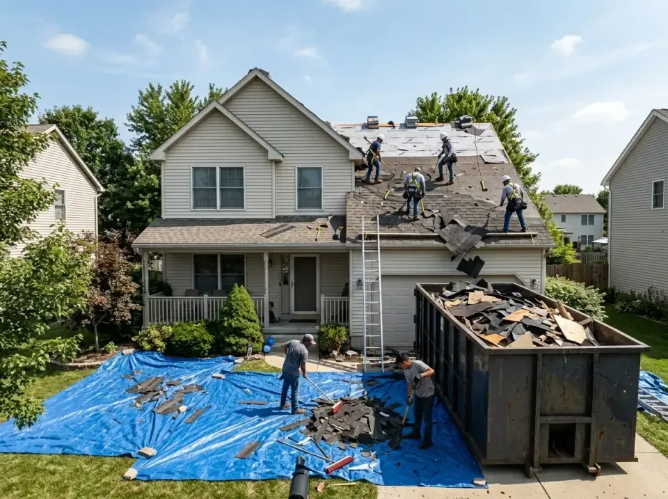 roof-replacement-debris-remova-004 — frequently asked questions, Cheapest Dumpster Rentals in Lakemoor, IL